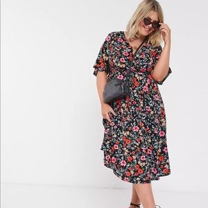ASOS CURVE skater midi dress